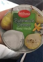 Mängden socker i Buttermilch Dessert