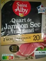 Mängden socker i Quart de jambon sec traditionnel