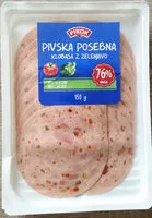 Mängden socker i Pivska posebna klobasa z zelenjavo