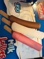 Mängden socker i Milk Lollies Doos 12 Stuks (gelatelli)