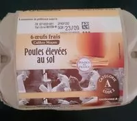 Mängden socker i Oeuf frais elevees au sol