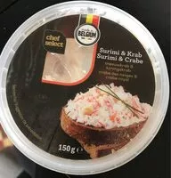 Mängden socker i Surimi et crabe