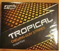 Mängden socker i Tropical chewing-gum stripes