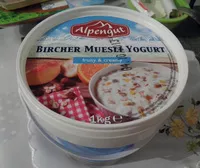 Mängden socker i Bircher Muesli Yogurt Alpengut