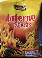 Mängden socker i inferno sticks