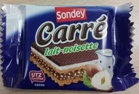 Mängden socker i Carré Lait-Noisette