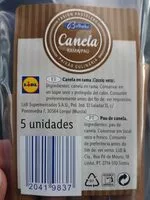 Mängden socker i Canela en rama