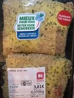 Mängden socker i Cordon bleu