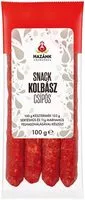 Mängden socker i Snack Kolbász csípős
