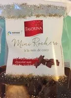 Mängden socker i Mini Rocher à la noix de coco et chocolat noir