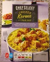 Mängden socker i Chicken Korma with Pilau Rice