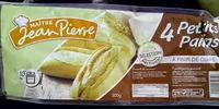 Mängden socker i 4 petits pains à finir de cuire