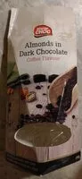 Mängden socker i Almonds in Dark Chocolate