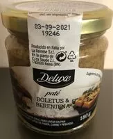 Mängden socker i Paté Boletus & Berenjena