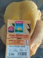 Mängden socker i Pollo certificado alimentación 100% vegetal