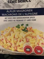 Mängden socker i Macaronis de l'alpagne