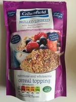 Mängden socker i Milled linseed with sesame, cranberry and blueberry