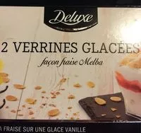 Mängden socker i 2 verrines glacees facon fraise melba