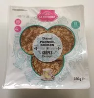 Mängden socker i Crêpes Dessert