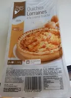 Mängden socker i Quiches lorrains à la crème fraîche