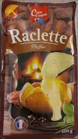 Mängden socker i Raclette Pfeffer