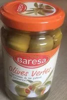Mängden socker i grüne Oliven mit Paprika