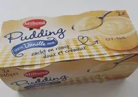 Mängden socker i Pudding vanille