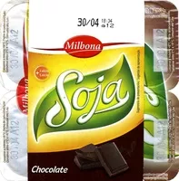 Mängden socker i Postre de soja con chocolate