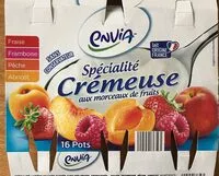 Mängden socker i Spécialité crémeuse avec morceaux de fruits