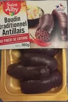 Mängden socker i Boudin traditionnels antillais