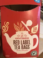 Mängden socker i Red label tea bags