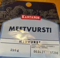 Mängden socker i Meetvursti