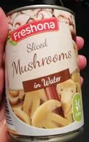 Mängden socker i Sliced mushrooms in water