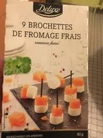 Mängden socker i 9 brochettes de fromage frais