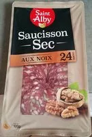 Mängden socker i Saucisson sec aux noix