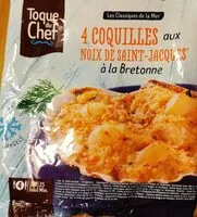 Mängden socker i 4 Coquilles aux noix de saint Jacques à la bretonnes