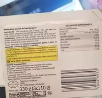 Mängden socker i Boudins blancs aux noix de Saint-Jacques