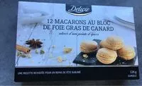 Mängden socker i 12 Macarons au Bloc de Foie Gras de Canard