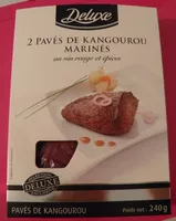 Mängden socker i 2 pavés de kangourou marinés au vin rouge et épices Deluxe