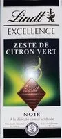 Mängden socker i Excellence Zeste de citron vert (noir)