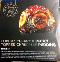 Mängden socker i Luxury cherry & pecan topped christmas pudding