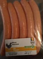 Mängden socker i Saucisse poulet