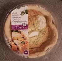 Mängden socker i Quiche met geitenkaas en spinazie