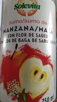 Mängden socker i Zumo de manzana con extraxto de flor de saúco