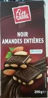 Mängden socker i Noir Amandes Entières
