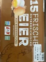 Mängden socker i 15 frische österreichische Eier