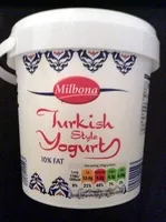 Mängden socker i yogurt turkish style 10 % far