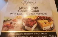 Mängden socker i Mixed fruit cream  cake