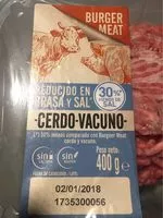 Mängden socker i Viande hamburger