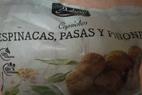 Mängden socker i Caprichos espinacas, pasas y piñones